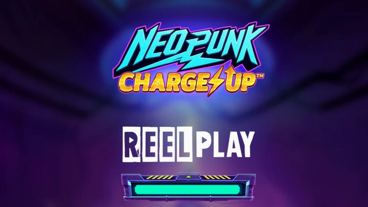 Tampilan futuristik dan neon dari slot NeoPunk Charge Up